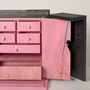 Writing desks - Wooden and brass Secretary - Pierre-Charbel - ESMERY EBENISTERIE