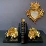 Objets de décoration - SERRE LIVRES POISSON NOIR ET DORÉ 25.8X8.5X12.7CM - EMDE