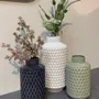 Decorative objects - WHITE METAL VASE 18.5X36CM - EMDE