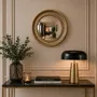 Objets de décoration - MIROIR CONVEXE DORÉ 28CM INT ET 38CM EXT - EMDE