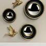 Decorative objects - SET OF 2 GOLD BIRD WALL DECORATIONS 12.5X15CM - EMDE