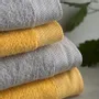 Serviettes de bain - SERVIETTE DE TOILETTE DALARÖ, GRIS ARGENTE 30x50cm 100%coton 580g/m2 - BY WILLE