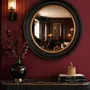 Decorative objects - ROUND BLACK CONVEX MIRROR 80CM - EMDE