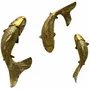 Decorative objects - SET OF 3 GOLD CARP WALL DECORATIONS H: 24/18/15.5CM - EMDE