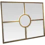 Decorative objects - GOLD WINDOW MIRROR 93X115CM (EXTERNAL SIZE) - EMDE