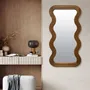 Decorative objects - HONEY WOOD WAVE MIRROR 60X120CM - EMDE