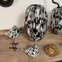 Decorative objects - BLACK AND WHITE GLASS BIRD ON STAND 11X8.5X15CM - EMDE