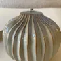 Decorative objects - BEIGE AND GREEN CERAMIC LAMP 35X45CM - EMDE