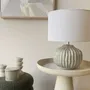 Decorative objects - BEIGE AND GREEN CERAMIC LAMP 35X45CM - EMDE