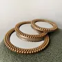 Decorative objects - GOLD CONVEX BEADED MIRROR 17.3CM - EMDE