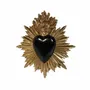 Decorative objects - BLACK EX-VOTO HEART WALL DECORATION 15X17CM - EMDE