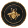 Decorative objects - ROUND BLACK AND GOLD BEE WALL DECORATION 20CM - EMDE