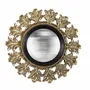 Decorative objects - BLACK AND GOLD CONVEX MIRROR 20.5CM - EMDE