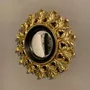 Decorative objects - BLACK AND GOLD CONVEX MIRROR 20.5CM - EMDE