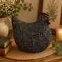 Sculptures, statuettes and miniatures - Figurine poule 14cm en Résine - ROLANDE DU DREUILH  LACE JEWEL