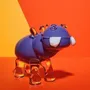Art glass - Hippopotamus - Blown glass sculpture - CAT DESIGNER VERRIER