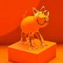 Verre d'art - Chat - Sculpture en verre soufflé - CAT DESIGNER VERRIER