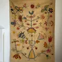 Contemporary carpets - Large beige Indian rug with floral patterns 196x137 - OFFICE OBJETS