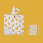 Other bath linens - Bath poncho for children 2-7 years old, white lemon patterns - TROPESA