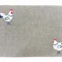 Placemats - White rooster polyester placemat - ROLANDE DU DREUILH  LACE JEWEL