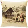 Fabric cushions - Mountain chalet tapestry cushion - ROLANDE DU DREUILH  LACE JEWEL