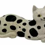 Sculptures, statuettes et miniatures - Figurine chat Résine 13cm - ROLANDE DU DREUILH  LACE JEWEL