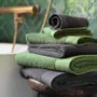 Serviettes de bain - SERVIETTE DE TOILETTE DALARÖ, VERT FONCE 70x130cm 100 % coton, 580g/m2 - BY WILLE