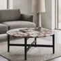 Coffee tables - Red white marble coffee table - SAGIT