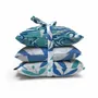 Diffuseurs de parfums - Pile de 3 sachets carrés en coton lavande - Jaipur Turquoise - LIME TREE DESIGN