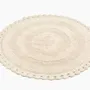 Other bath linens - TAPIS DE BAIN ROND RIMINI, SABLE 70cm 100 % coton, 1800 g/m2 - BY WILLE