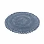 Other bath linens - TAPIS DE BAIN ROND RIMINI, BLEU GRIS 70cm 100 % coton, 1800 g/m2 - BY WILLE