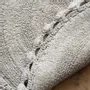 Other bath linens - TAPIS DE BAIN ROND RIMINI, BLEU GRIS 70cm 100 % coton, 1800 g/m2 - BY WILLE