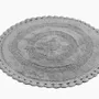Other bath linens - TAPIS DE BAIN ROND RIMINI, GRIS 100cm 100 % coton, 1800 g/m2 - BY WILLE