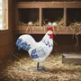 Sculptures, statuettes et miniatures - Figurine Coq Bleu blanc rouge 9 cm - ROLANDE DU DREUILH  LACE JEWEL
