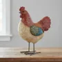 Decorative objects - Resin chicken 29cm - ROLANDE DU DREUILH  LACE JEWEL