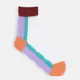 Socks - Sheer Panel Low Crew Socks - TABIO - JAPAN -