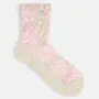 Socks - Embossed flower socks - TABIO - JAPAN -