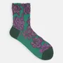 Socks - Embossed flower socks - TABIO - JAPAN -