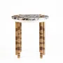 Tables pour hôtels - Table d'appoint ronde Ipanema Pieds laiton & Plateau en chêne naturel - DUISTT