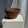 Objets de décoration - Panier rond en rotin artisanal indonésien D25 H14 - OFFICE OBJETS