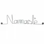 Other wall decoration - Yoga wall decoration in wire "Namaste" to pin - BIJOUX DE MUR