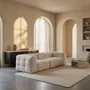 Sofas - ASTANA ecru bouclette sofa - EMPREINTE DU TEMPS