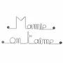 Other wall decoration - Grandmothers' Day "Grandma, we love you" - in Wire - BIJOUX DE MUR