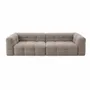Sofas - ASTANA Bouclette Taupe Sofa - EMPREINTE DU TEMPS