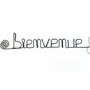 Other wall decoration - Daisy Flower - "Welcome" - Wire Wall Decor - BIJOUX DE MUR