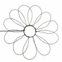 Other wall decoration - Daisy Flower - "Love" - ​​Wire Wall Decoration - BIJOUX DE MUR