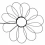 Other wall decoration - Wire wall decoration - Daisy flower - Happiness - BIJOUX DE MUR