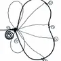 Other wall decoration - Ginkgo Flower - "Happiness" - Wire Wall Decoration - BIJOUX DE MUR