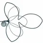 Other wall decoration - Fleur de Lys - "Namaste" - Wire wall decoration - BIJOUX DE MUR