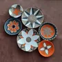 Other wall decoration - Solar Bloom: 6-Piece Handmade Wicker Wall Plate Set - SARMAL DESIGN